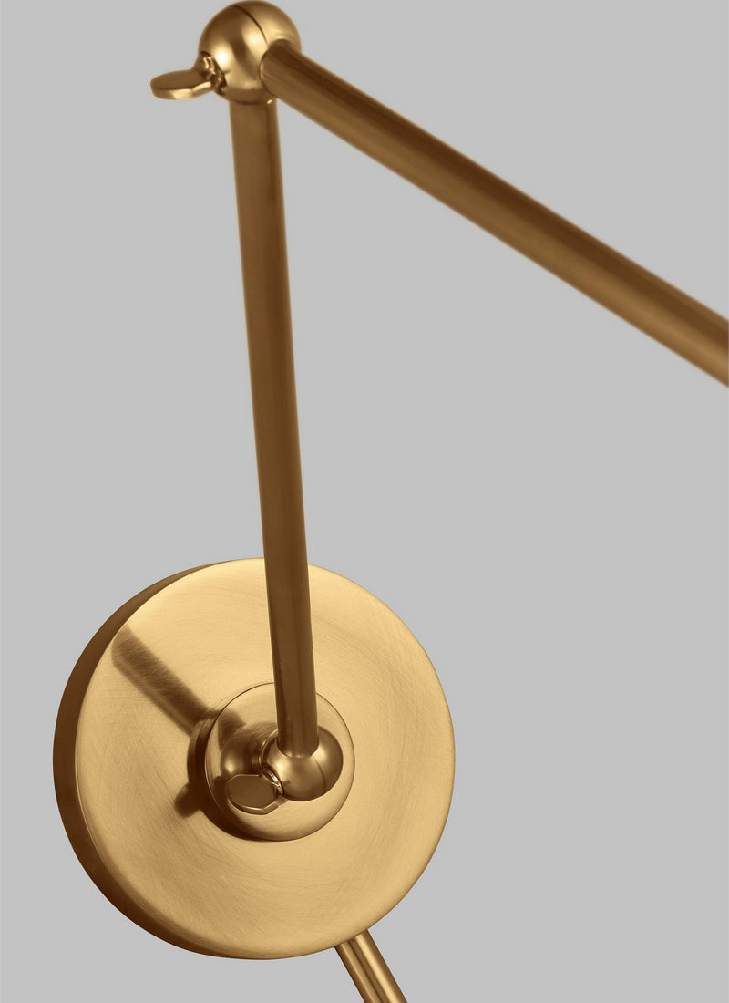 Visual Comfort Studio CW1161MBKBBS Wellfleet One Light Wall Sconce, Midnight Black and Burnished Brass Alternate Image.jpg