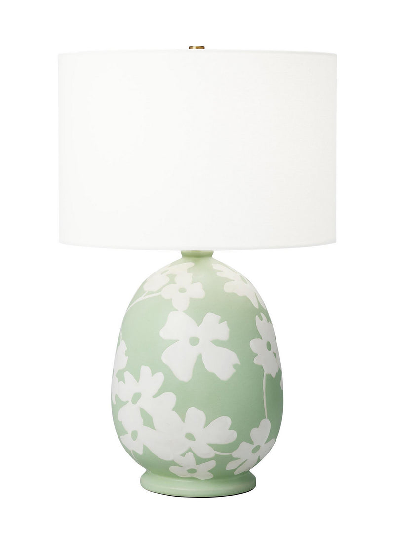 Visual Comfort Studio HT1001WLSMG1 Lila One Light Table Lamp, Semi Matte Green Alternate Image.jpg