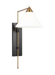 Visual Comfort Studio KWL1121BBSBNZ Franklin One Light Wall Sconce, Burnished Brass and Deep Bronze Alternate Image.jpg