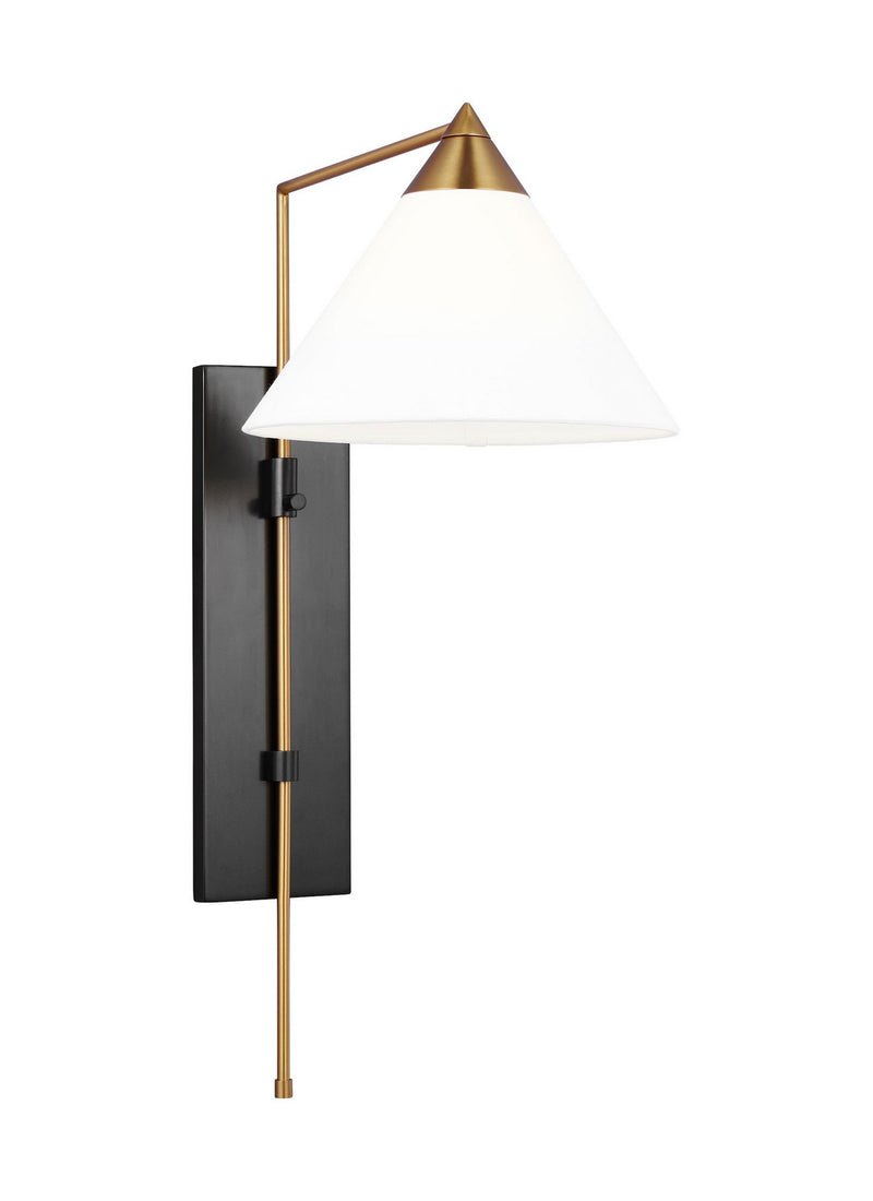 Visual Comfort Studio KWL1121BBSBNZ Franklin One Light Wall Sconce, Burnished Brass and Deep Bronze Alternate Image.jpg