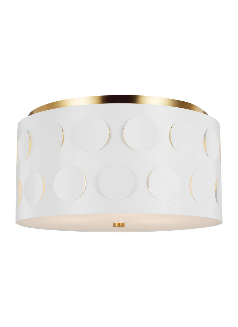 Visual Comfort Studio KSF1013BBS Dottie Three Light Flush Mount, Burnished Brass Alternate Image.jpg