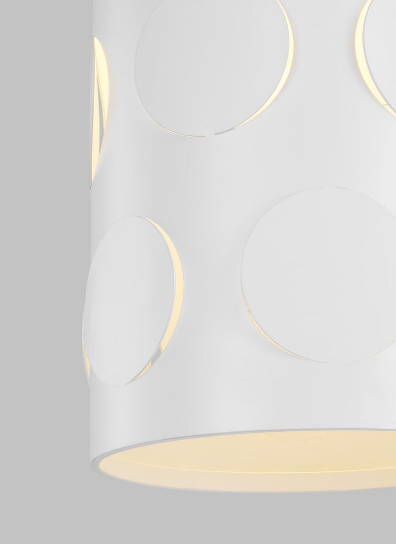 Visual Comfort Studio KSP1011MWT Dottie One Light Pendant, Matte White Alternate Image 2.jpg