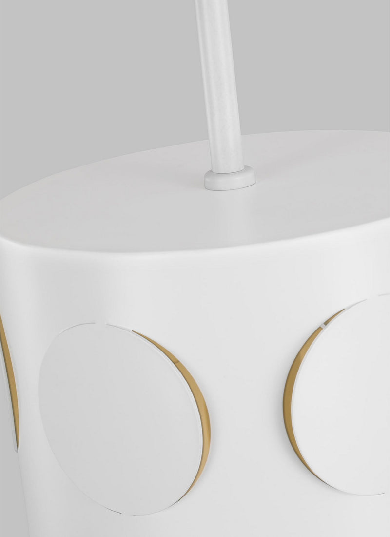 Visual Comfort Studio KSP1011MWT Dottie One Light Pendant, Matte White Alternate Image 3.jpg
