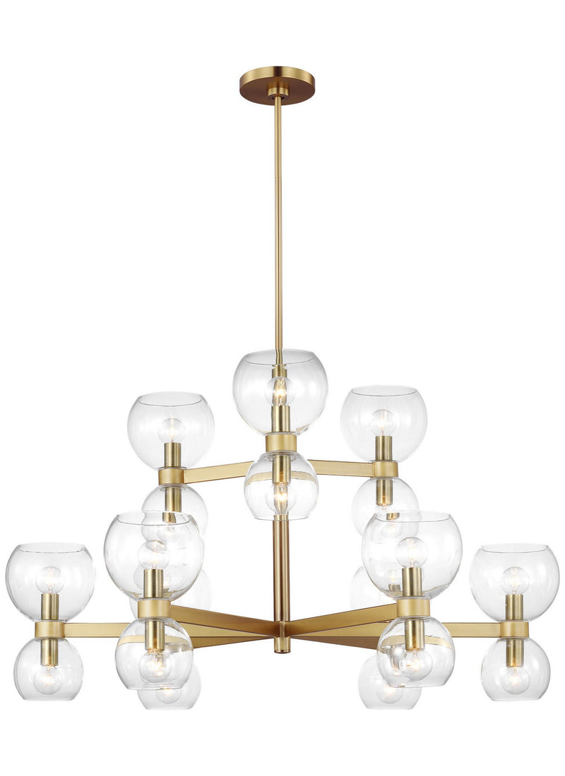 Visual Comfort Studio KSC10018BBSCG Londyn 18 Light Chandelier, Burnished Brass with Clear Glass Alternate Image.jpg