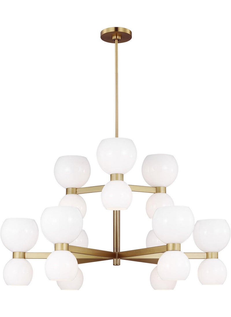 Visual Comfort Studio KSC10018BBSMG Londyn 18 Light Chandelier, Burnished Brass with Milk White Glass Alternate Image.jpg
