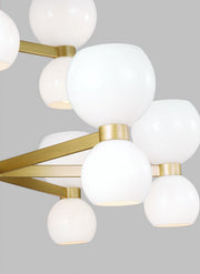 Visual Comfort Studio KSC10018BBSMG Londyn 18 Light Chandelier, Burnished Brass with Milk White Glass Alternate Image 2.jpg