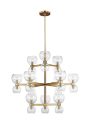 Visual Comfort Studio KSC10124BBSCG Londyn 24 Light Chandelier, Burnished Brass with Clear Glass Alternate Image.jpg