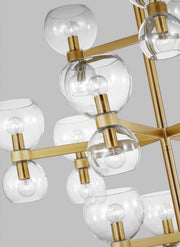 Visual Comfort Studio KSC10124BBSCG Londyn 24 Light Chandelier, Burnished Brass with Clear Glass Alternate Image 2.jpg