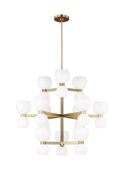 Visual Comfort Studio KSC10124BBSMG Londyn 24 Light Chandelier, Burnished Brass with Milk White Glass Alternate Image.jpg