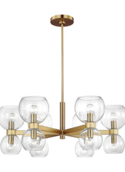 Visual Comfort Studio KSC10212BBSCG Londyn Six Light Chandelier, Burnished Brass with Clear Glass Alternate Image.jpg