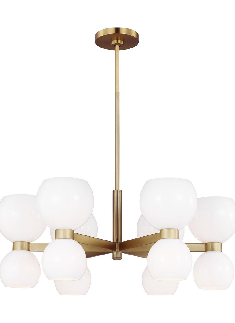 Visual Comfort Studio KSC10212BBSMG Londyn 12 Light Chandelier, Burnished Brass with Milk White Glass Alternate Image.jpg