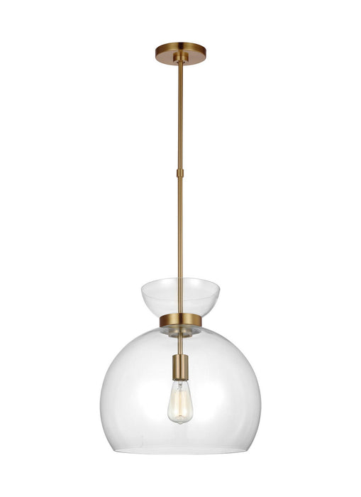 Visual Comfort Studio KSP1021BBSCG Londyn One Light Pendant, Burnished Brass with Clear Glass Alternate Image.jpg