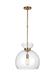 Visual Comfort Studio KSP1021BBSCG Londyn One Light Pendant, Burnished Brass with Clear Glass Alternate Image.jpg