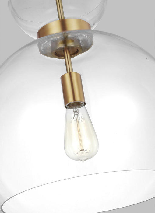 Visual Comfort Studio KSP1021BBSCG Londyn One Light Pendant, Burnished Brass with Clear Glass Alternate Image 2.jpg