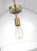 Visual Comfort Studio KSP1021BBSCG Londyn One Light Pendant, Burnished Brass with Clear Glass Alternate Image 2.jpg