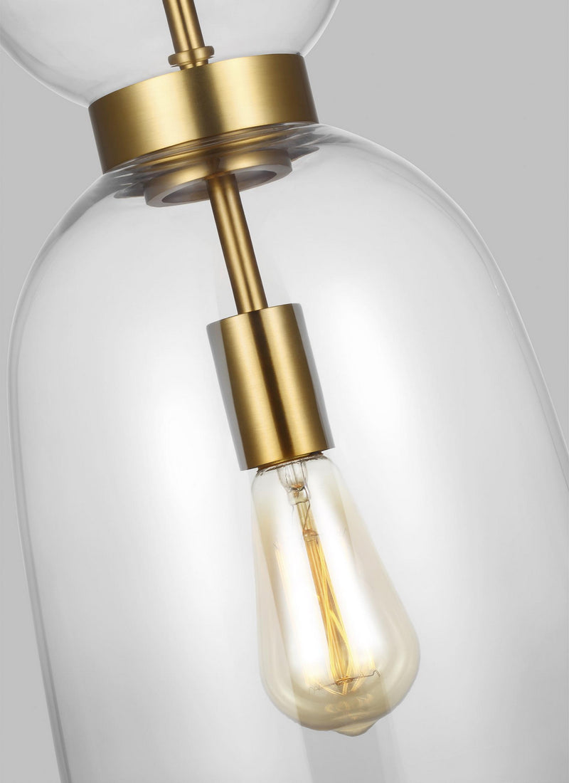 Visual Comfort Studio KSP1031BBSCG Londyn One Light Pendant, Burnished Brass with Clear Glass Alternate Image 2.jpg
