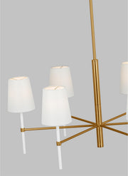Visual Comfort Studio KSC1086BBSGW Monroe Six Light Chandelier, Burnished Brass Alternate Image 2.jpg