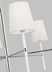 Visual Comfort Studio KSC1086PNGW Monroe Six Light Chandelier, Polished Nickel Alternate Image 2.jpg