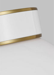 Visual Comfort Studio KSF1051BBSGW Monroe One Light Flush Mount, Burnished Brass Alternate Image.jpg