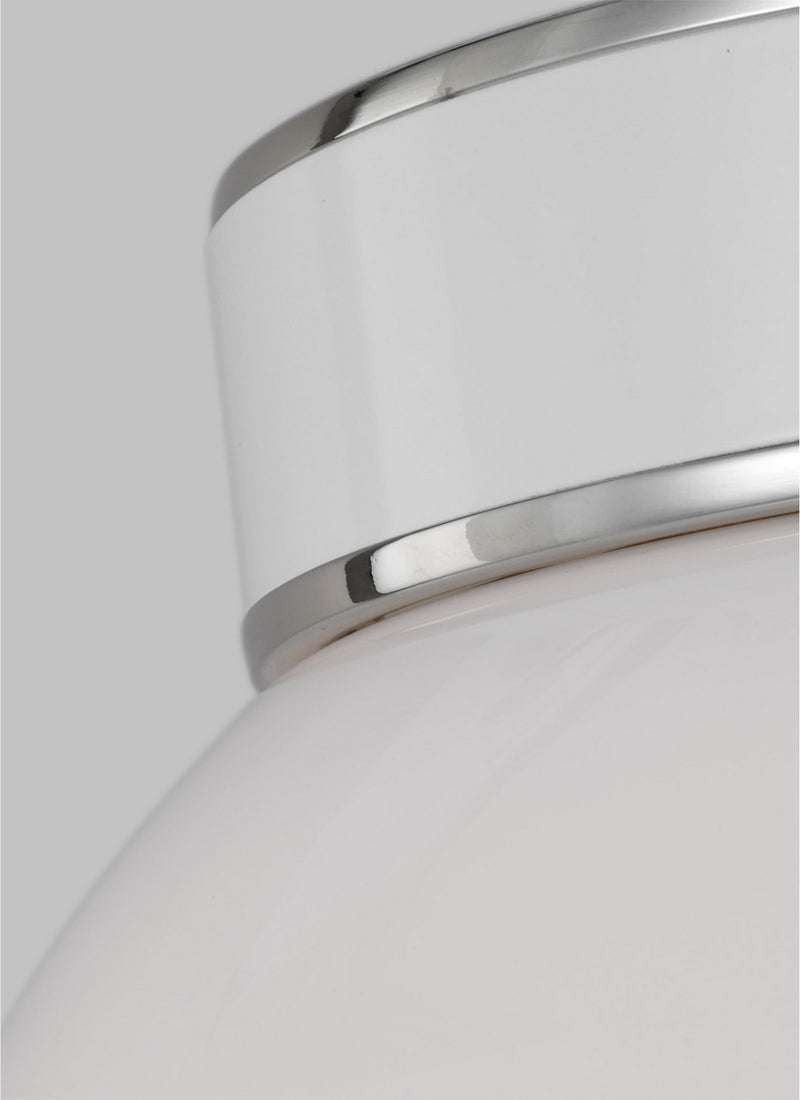 Visual Comfort Studio KSF1051PNGW Monroe One Light Flush Mount, Polished Nickel Alternate Image.jpg
