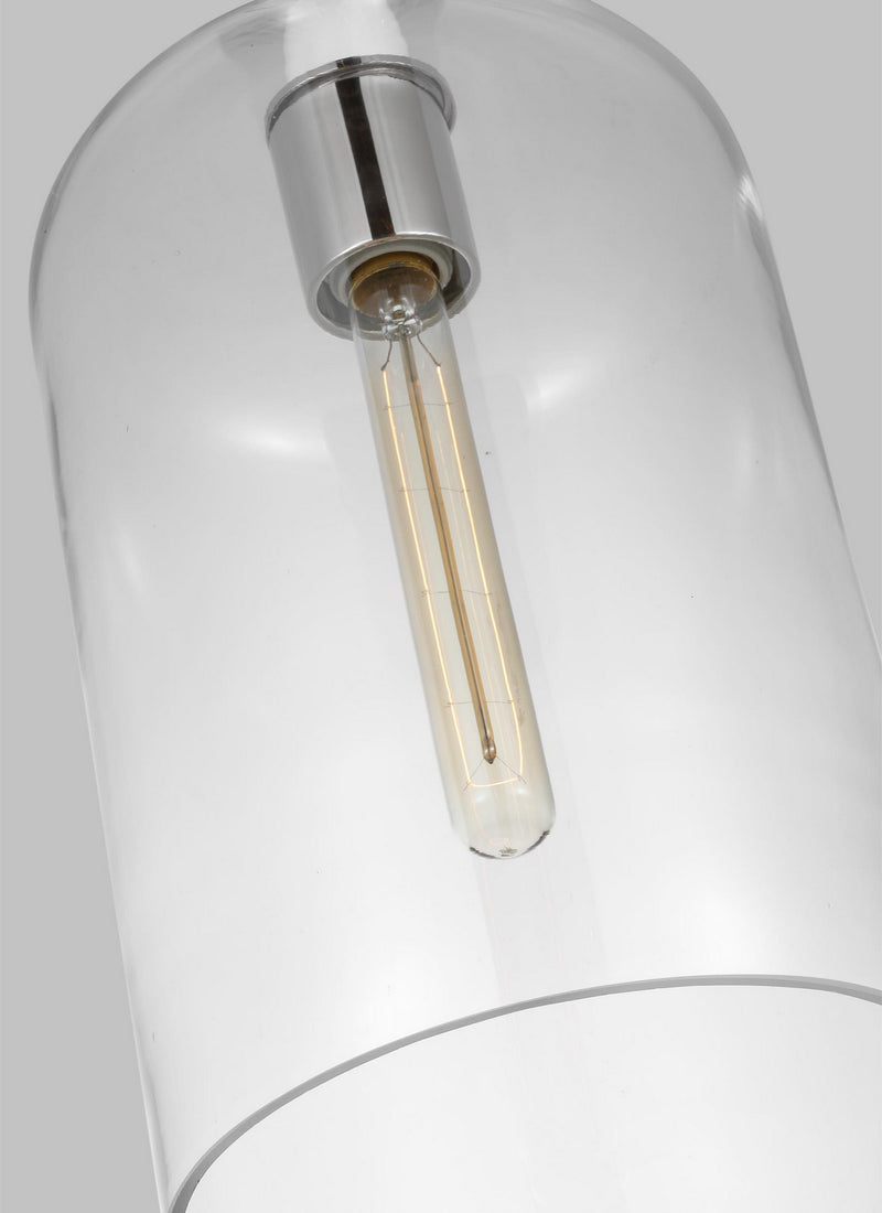 Visual Comfort Studio KSP1051PNGW Monroe One Light Pendant, Polished Nickel Alternate Image 2.jpg