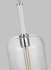Visual Comfort Studio KSP1051PNGW Monroe One Light Pendant, Polished Nickel Alternate Image 3.jpg
