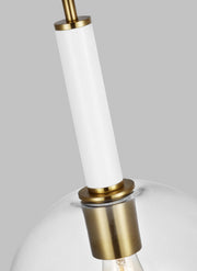 Visual Comfort Studio KSP1061BBSGW Monroe One Light Pendant, Burnished Brass Alternate Image 3.jpg