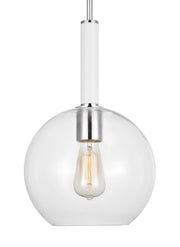 Visual Comfort Studio KSP1061PNGW Monroe One Light Pendant, Polished Nickel Alternate Image.jpg