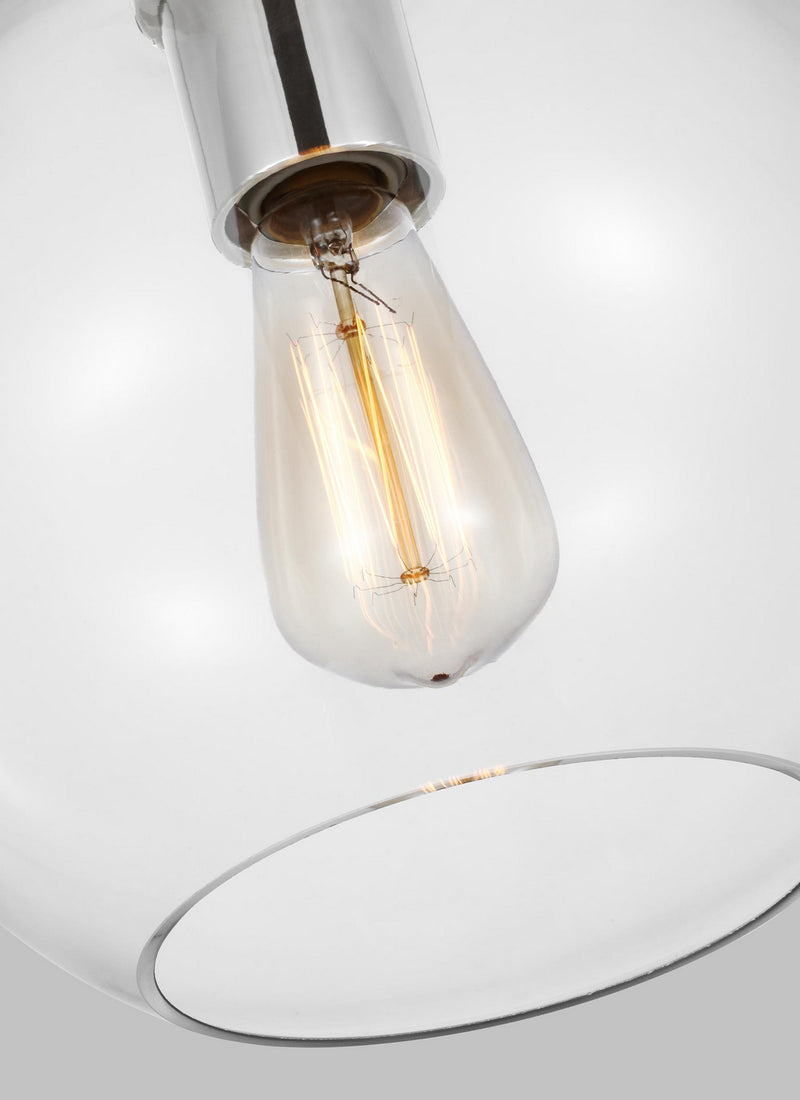 Visual Comfort Studio KSP1061PNGW Monroe One Light Pendant, Polished Nickel Alternate Image 2.jpg