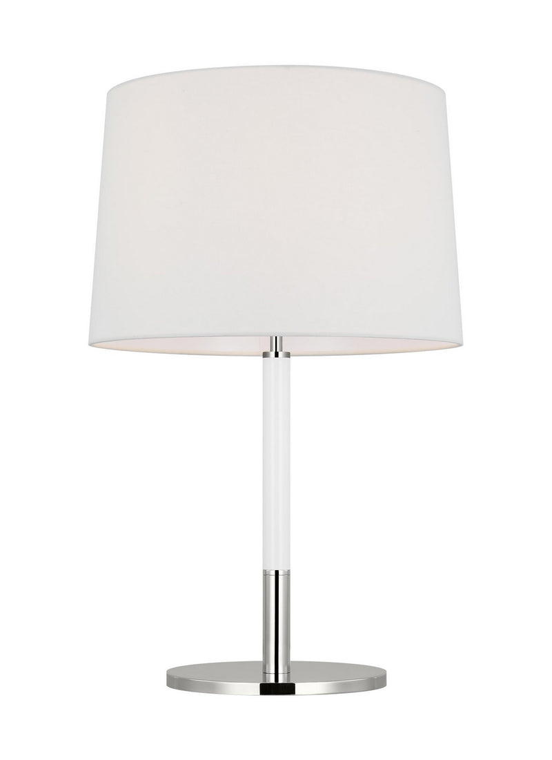 Visual Comfort Studio KST1041PNGW1 Monroe One Light Table Lamp, Polished Nickel Alternate Image.jpg