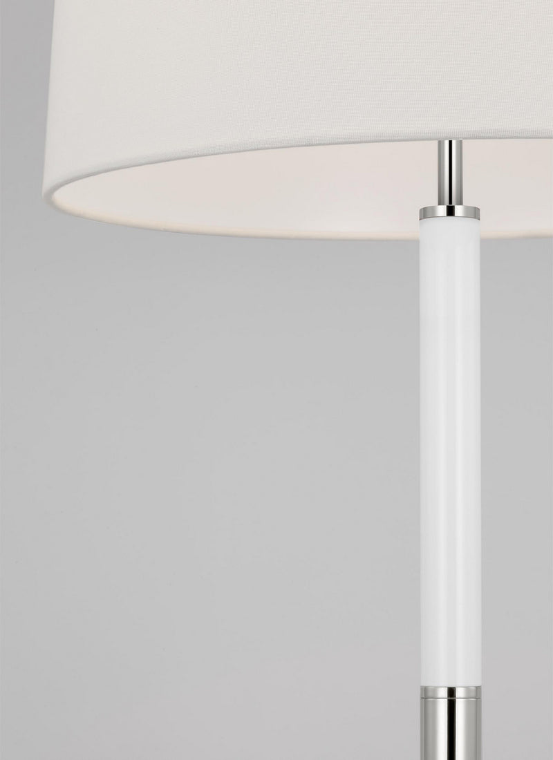 Visual Comfort Studio KST1041PNGW1 Monroe One Light Table Lamp, Polished Nickel Alternate Image 2.jpg