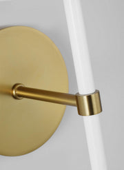 Visual Comfort Studio KSW1081BBSGW Monroe One Light Wall Sconce, Burnished Brass Alternate Image.jpg