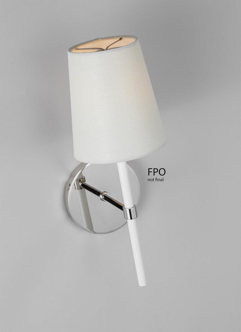 Visual Comfort Studio KSW1081PNGW Monroe One Light Wall Sconce, Polished Nickel Alternate Image.jpg