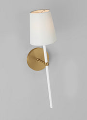 Visual Comfort Studio KSW1091BBSGW Monroe One Light Wall Sconce, Burnished Brass Alternate Image 3.jpg