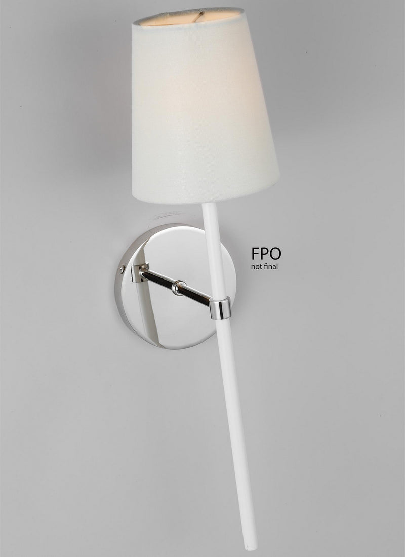 Visual Comfort Studio KSW1091PNGW Monroe One Light Wall Sconce, Polished Nickel Alternate Image 3.jpg