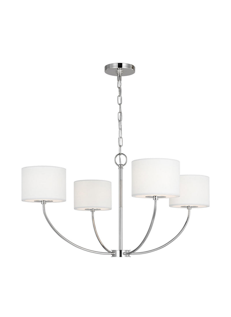 Visual Comfort Studio KSC1034PN Sawyer Four Light Chandelier, Polished Nickel Alternate Image.jpg