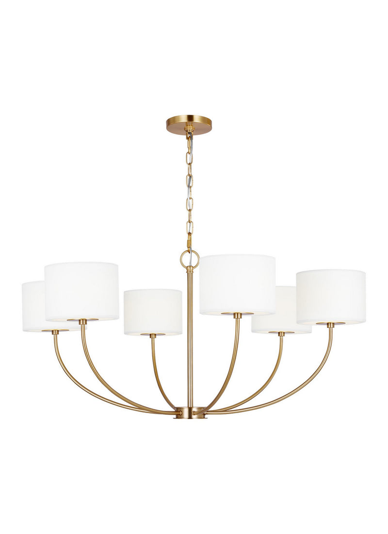 Visual Comfort Studio KSC1046BBS Sawyer Six Light Chandelier, Burnished Brass Alternate Image.jpg