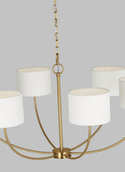 Visual Comfort Studio KSC1046BBS Sawyer Six Light Chandelier, Burnished Brass Alternate Image 2.jpg