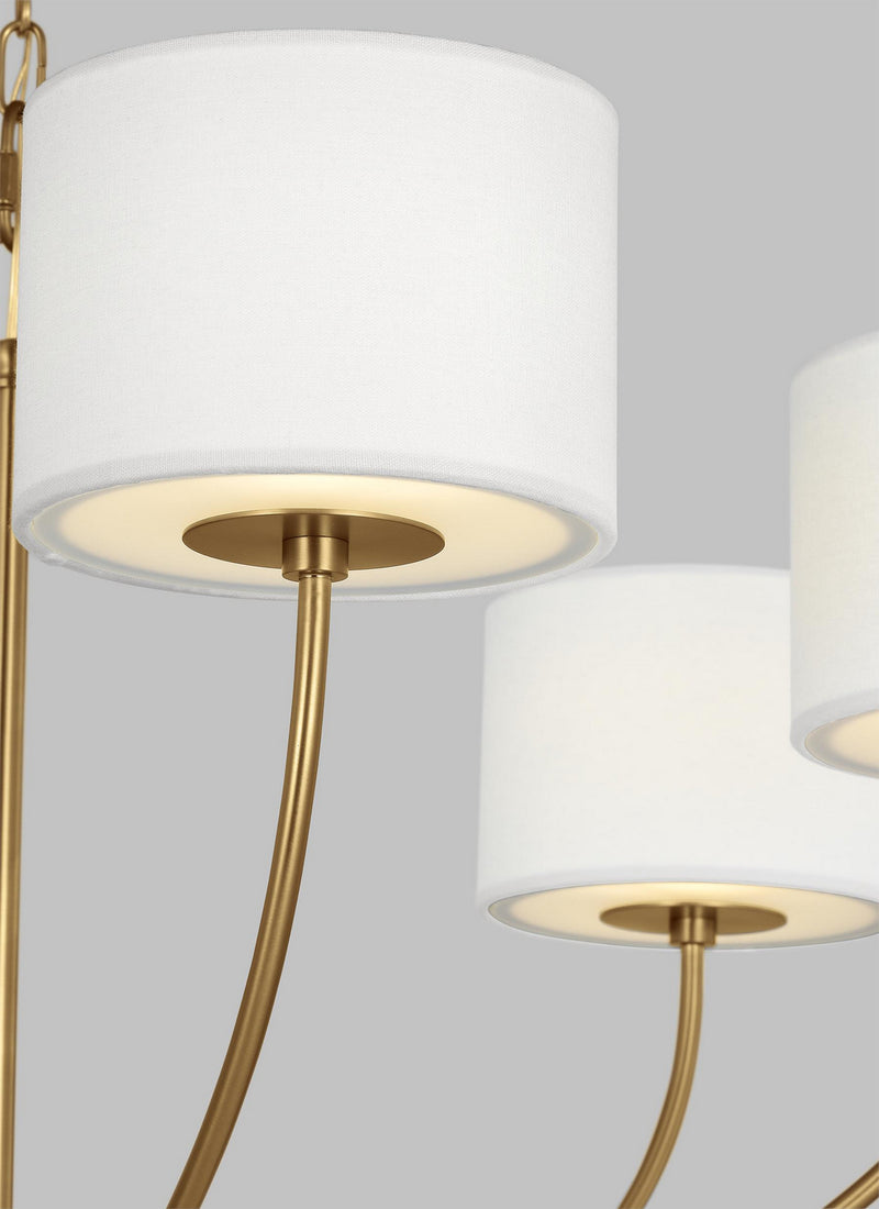 Visual Comfort Studio KSC1046BBS Sawyer Six Light Chandelier, Burnished Brass Alternate Image 3.jpg