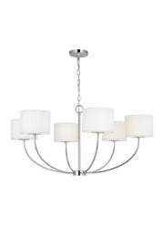 Visual Comfort Studio KSC1046PN Sawyer Six Light Chandelier, Polished Nickel Alternate Image.jpg