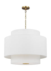 Visual Comfort Studio KSP1043BBS Sawyer Three Light Pendant, Burnished Brass Alternate Image.jpg