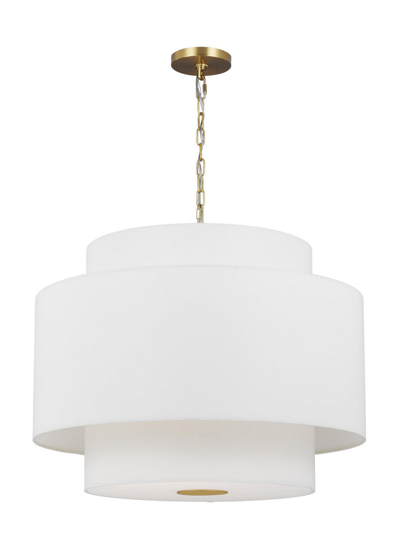 Visual Comfort Studio KSP1043BBS Sawyer Three Light Pendant, Burnished Brass Alternate Image.jpg