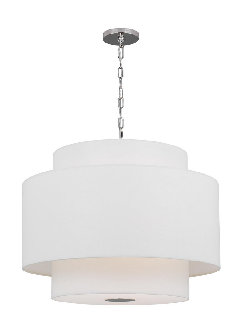 Visual Comfort Studio KSP1043PN Sawyer Three Light Pendant, Polished Nickel Alternate Image.jpg