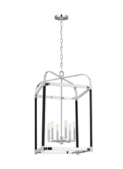 Visual Comfort Studio LC1156PN Hadley Six Light Lantern, Polished Nickel Alternate Image.jpg