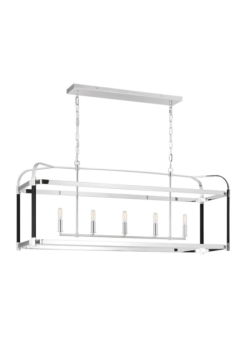 Visual Comfort Studio LC1165PN Hadley Five Light Chandelier, Polished Nickel Alternate Image.jpg