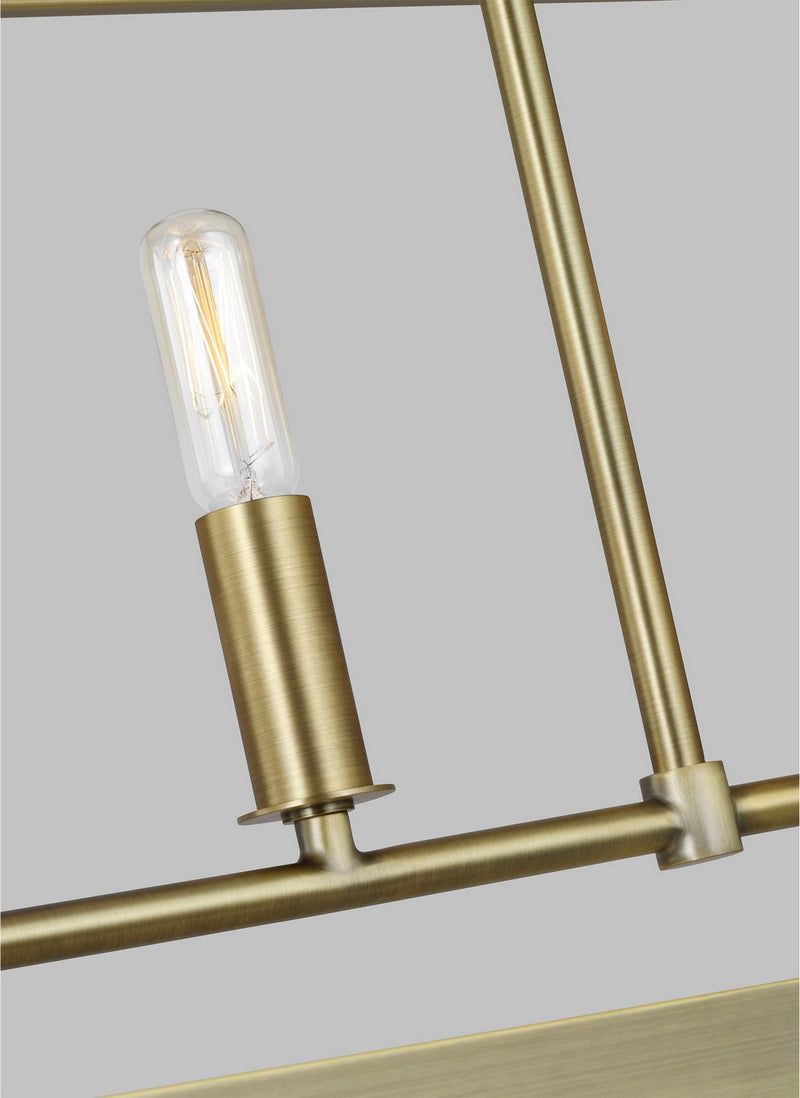 Visual Comfort Studio LC1165TWB Hadley Five Light Chandelier, Time Worn Brass Alternate Image 2.jpg