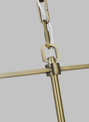 Visual Comfort Studio LC1165TWB Hadley Five Light Chandelier, Time Worn Brass Alternate Image 3.jpg