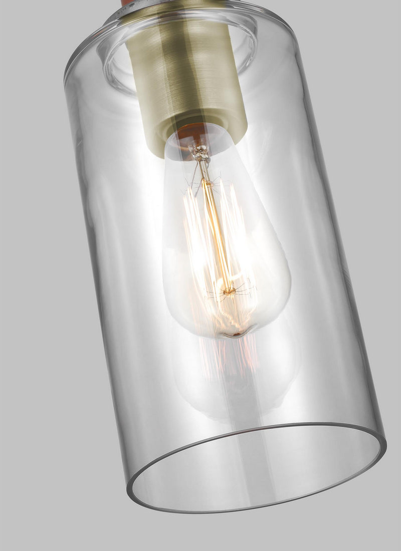 Visual Comfort Studio LP1071TWBCG Hadley One Light Pendant, Time Worn Brass Alternate Image 3.jpg