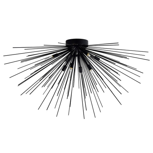 CWI Lighting 1034C40-8-101 Savannah Eight Light Flush Mount Black Alt 1.jpg