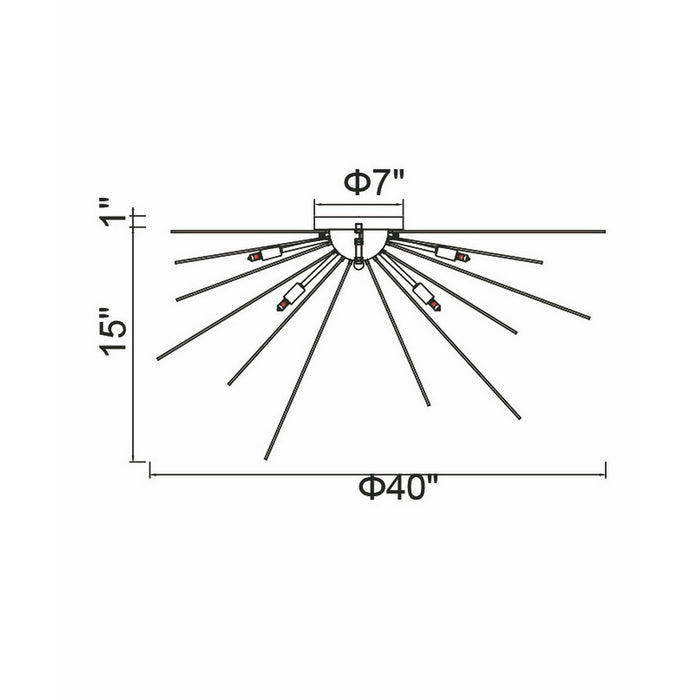 CWI Lighting 1034C40-8-101 Savannah Eight Light Flush Mount Black Alt 5.jpg